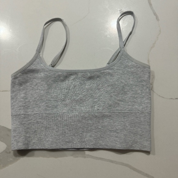 Brand: Garage Gray Cropped Tank Top - Picture 1 of 4